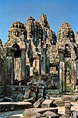 Angkor Thom - Bayon temple, second enclosure, towers of the East gopura 